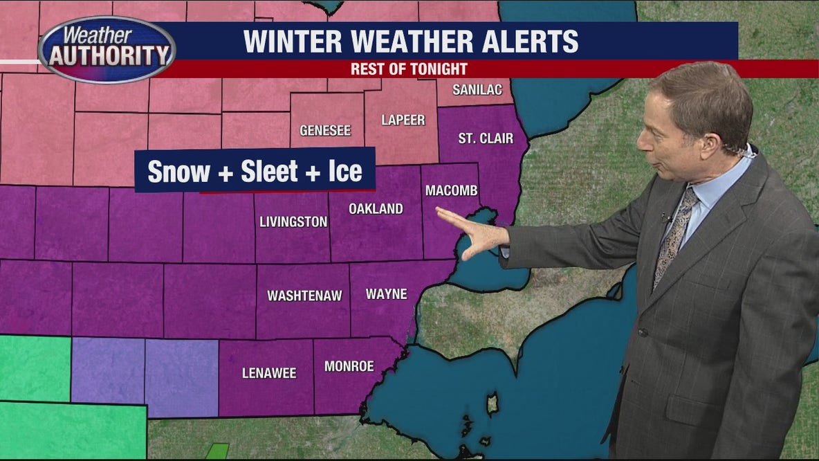Ice Storm Warning extended for all of SE Michigan until 4 a.m.